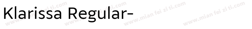 Klarissa Regular字体转换